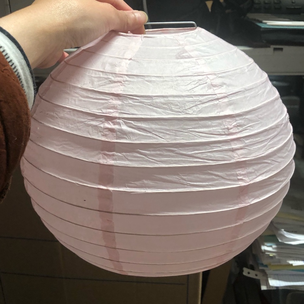 50+ pieces light pink color paper lanterns